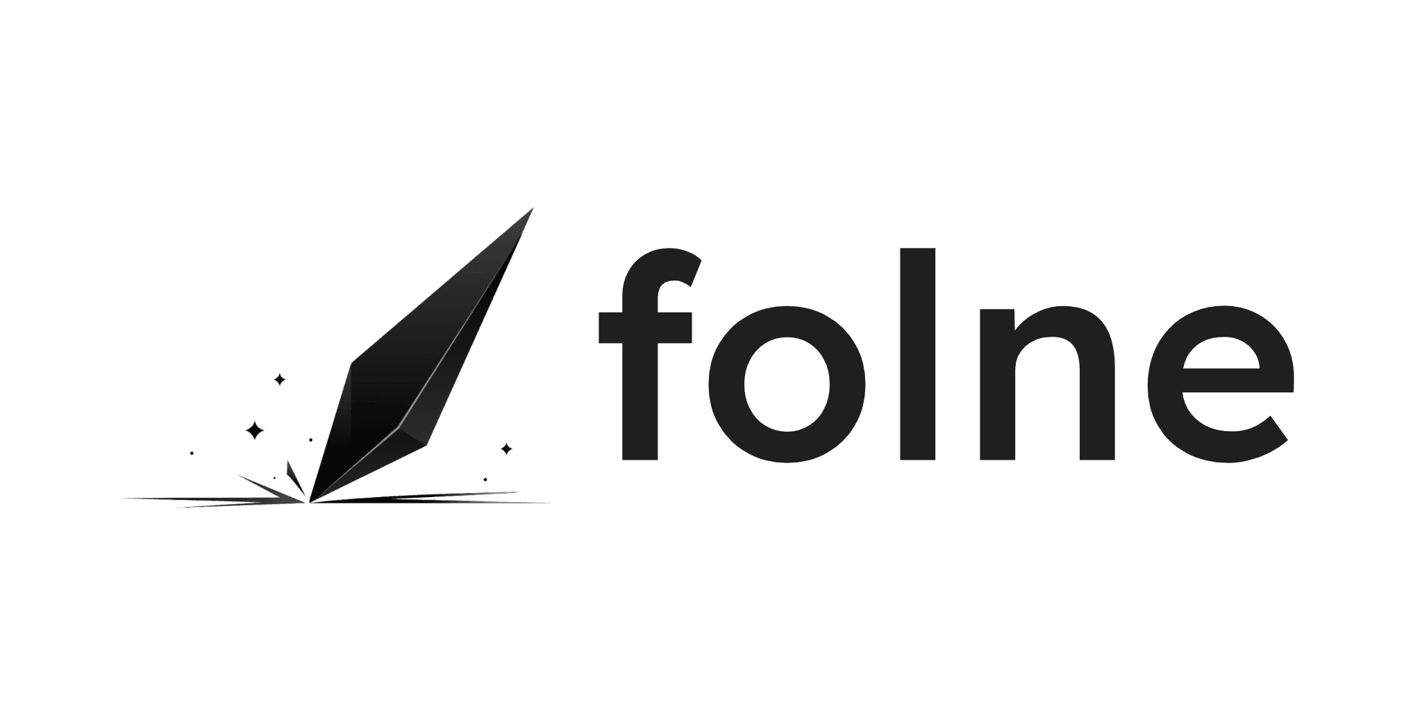 folne ロゴ — ブラック